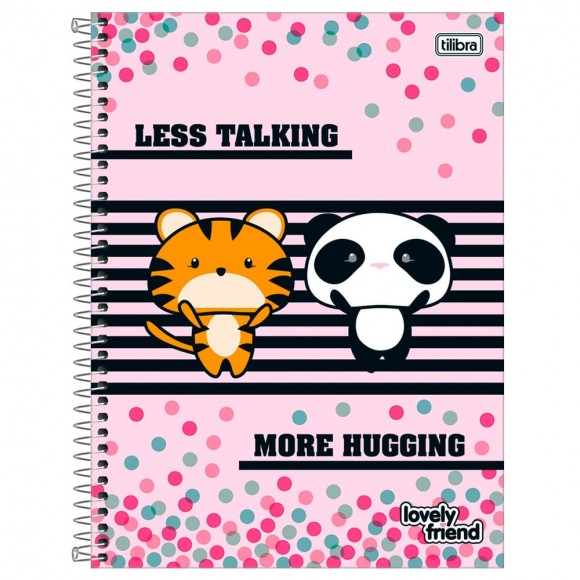 CADERNO UNIV. CD 10X1 TILIBRA  LOVELY FRIEND