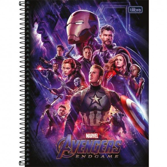 CADERNO UNIV. CD 10X1 TILIBRA AVENGERS ASB 160 FLS