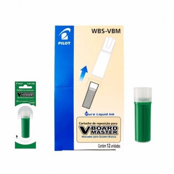 REFIL PARA PINCEL DE QUADRO BRANCO PILOT WBS-VBM VERDE