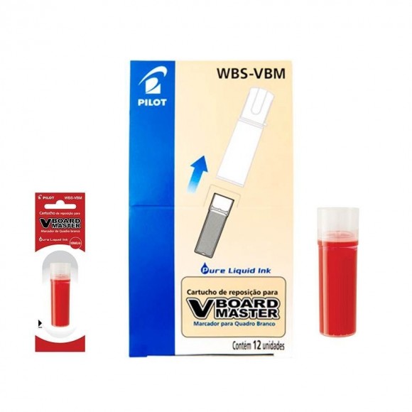 REFIL PARA PINCEL DE QUADRO BRANCO PILOT WBS-VBMVERMELHO