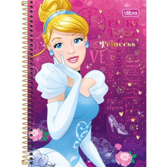 CADERNO UNIV. CD 1X1 TILIBRA PRINCESAS 96 FLS