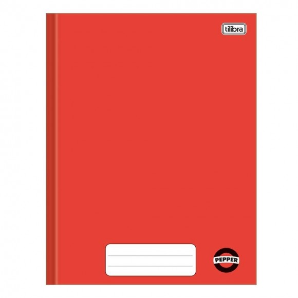 CADERNO BROCHURA 1/4 CD TILIBRA PEPPER VERMELHO 40 FLS