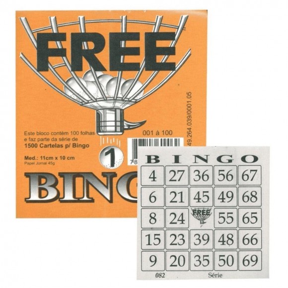 BLOCO DE BINGO FREE JORNAL 100FLS