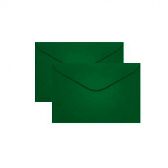 ENVELOPE VISITA 72X108MM BRASIL - VERDE ESCURO SCRITY