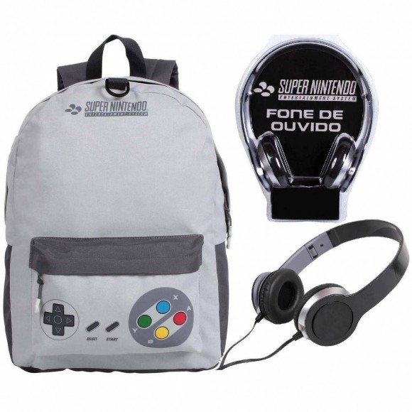 MOCHILA ESCOLAR DMW SUPER NINTENDO 11546