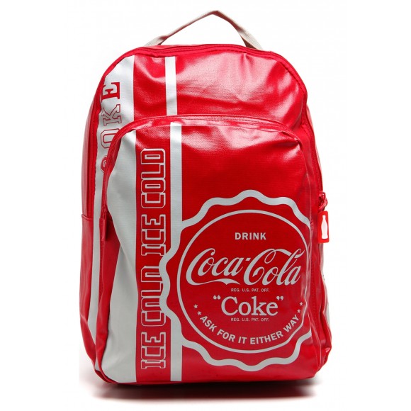 MOCHILA ESCOLAR PACIFIC COCA COLA COLLEGIATE VERMELHO G