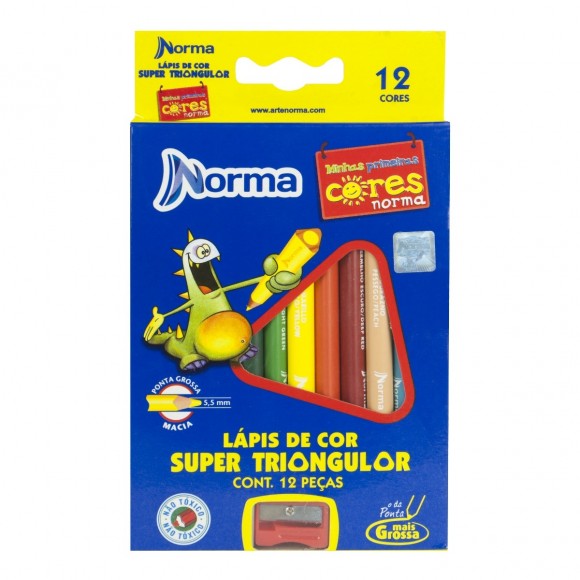 LAPIS DE COR NORMA JUMBO 12 CORES