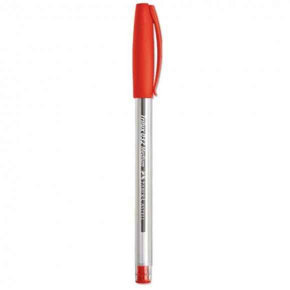 CANETA FABER CASTELL TRILUX MEDIA VERMELHA