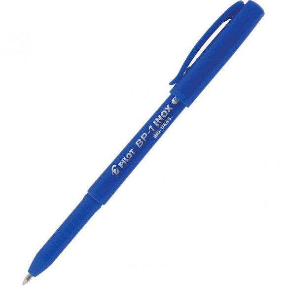 CANETA PILOT BP-1 INOX 0.7MM AZUL