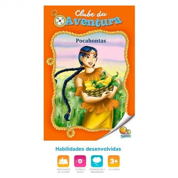 LIVRO INFANTIL - CLUBE DA AVENTURA: POCAHONTAS