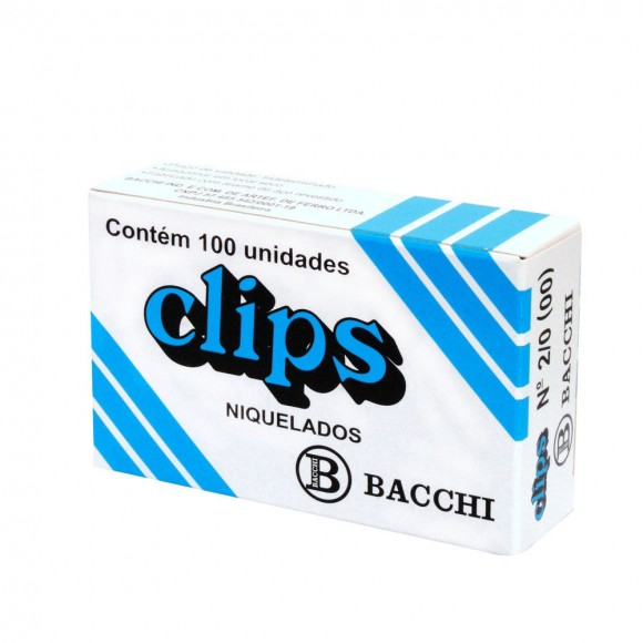 CLIPS NIQUELADO BACCHI N. 5 100 UN