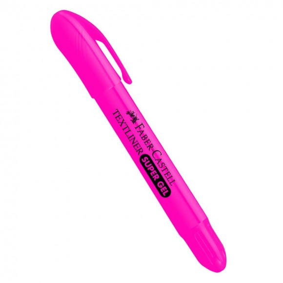 MARCA TEXTO GEL FABER CASTELL TEXTLINER ROSA CX/12