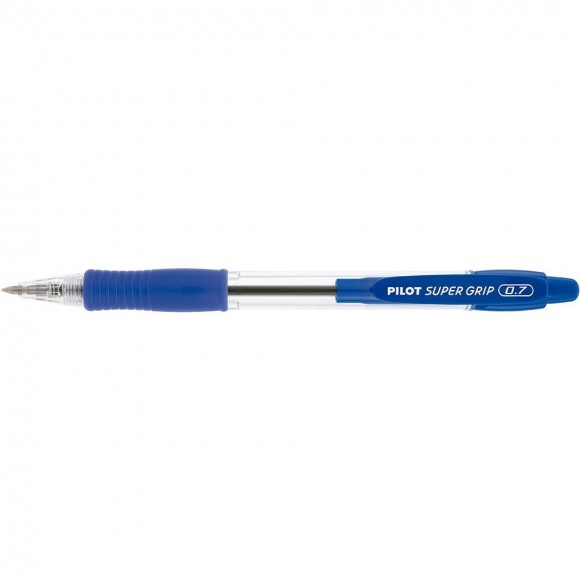 CANETA PILOT SUPER GRIP 0.7MM AZUL