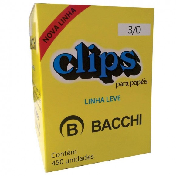 CLIPS GALVANIZADO ACO 3/0 LINHA LEVE 450 UN