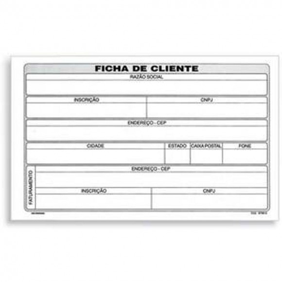 FICHA DE CLIENTE 5X8/SAO DOMINGOS