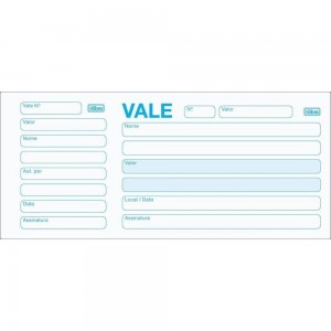 IMPRESSO - VALE SIMPLES COM CANHOTO 50 F...