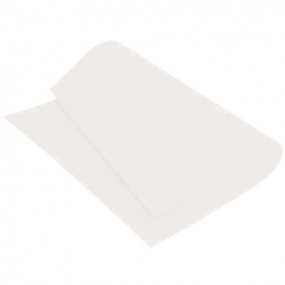 PLACA EM EVA 2MM 40X60CM LISO BRANCO - MAKE+