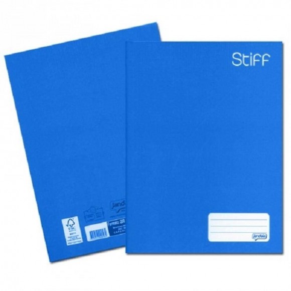 CADERNO BROCHURA 1/4 CD JANDAIA STIFF AZUL 96F