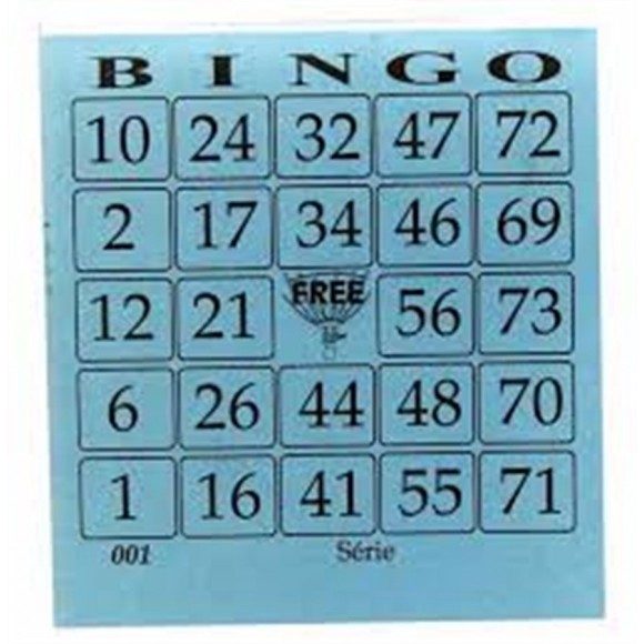 BLOCO DE BINGO FREE AZUL 100FLS PE/15