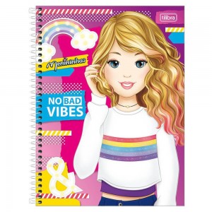 CADERNO UNIV. CD 12X1 TILIBRA MENININHAS...