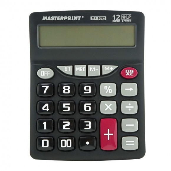 CALCULADORA DE MESA MASTERPRINT MP 1092 12 DIGITOS