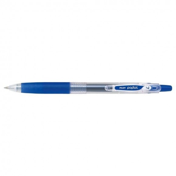 CANETA PILOT POPLOL RETRATIL 0.7MM AZUL TUQUESA