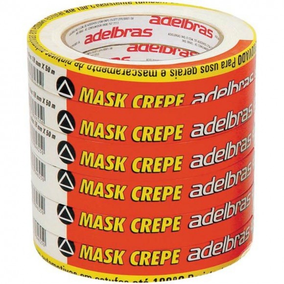 FITA CREPE ADELBRAS MASK 18MMX50M PE/06