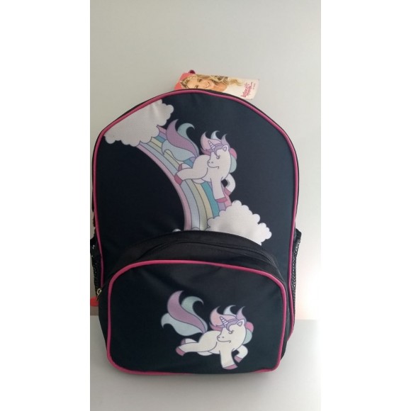 MOCHILA ESCOLAR BIRO UNICORNIO 11176993 PRETA