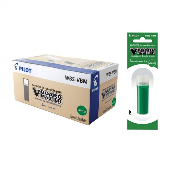 REFIL PARA PINCEL DE QUADRO BRANCO PILOT WBS-VBM VERDE PE/12