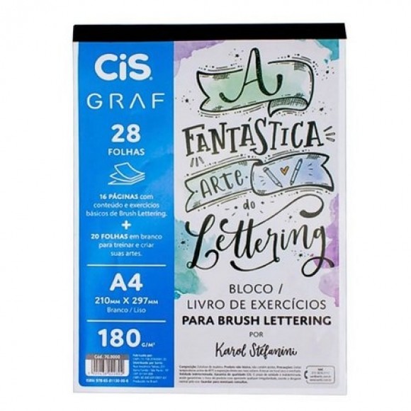 LIVRO BLOCO LETTERING CIS A4 140GR 28 FLS