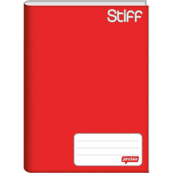 CADERNO BROCHURA 1/4 CD JANDAIA STIFF VERMELHO 96 FLS