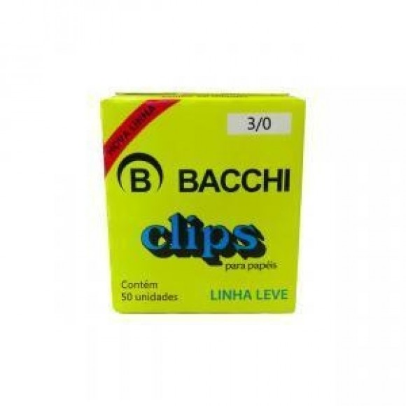 CLIPS GALVANIZADO ACO 3/0 LINHA LEVE C/50 UNIDADE