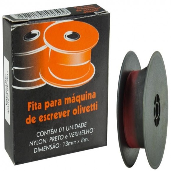 FITA MASTERPRINT PARA MAQUINA DE ESCREVER NYLON PV CARRETEL DUPLA