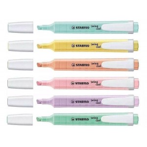 CANETA MARCA TEXTO STABILO SWING COOL PA...