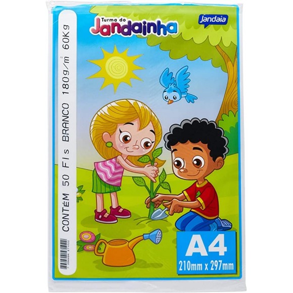 PAPEL SULFITE A4 JANDAINHA 60K 180GRS.BRANCO PCT.C/50 57102-77 - JANDAIA