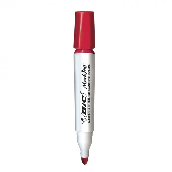 MARCADOR PARA QUADRO BRANCO RECARREGAVEL BIC MARKING VERMELHO