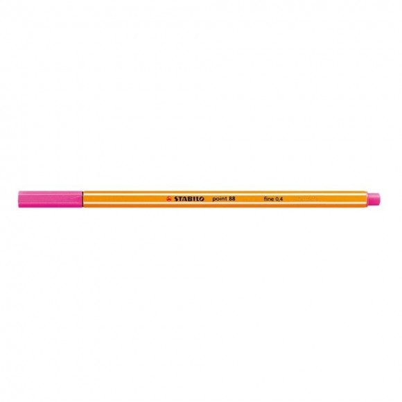 CANETA STABILO POINT88 0.4MM 88/56 ROSA NEON