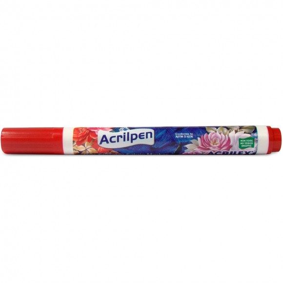 MARCADOR PARA TECIDO ACRILPEN VERMELHO