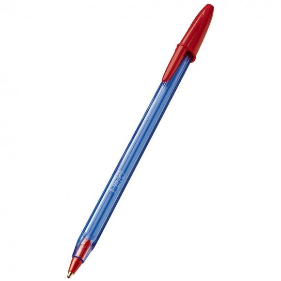 CANETA BIC SOFT 1.2MM VERMELHA