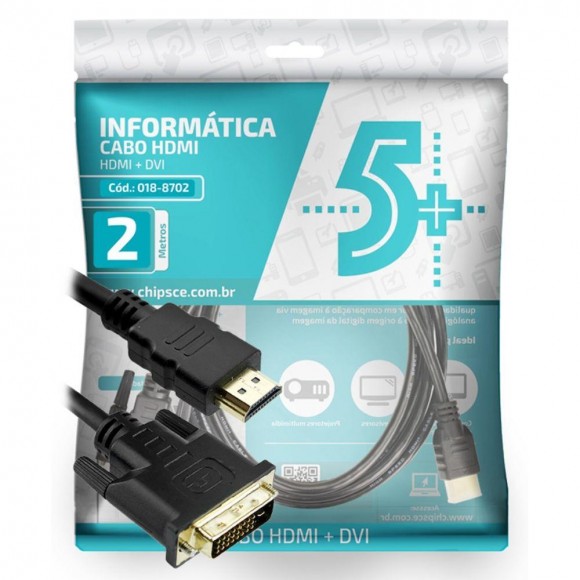 CABO DE VIDEO DVI 24+1XHDMI MACHO 2MTS.