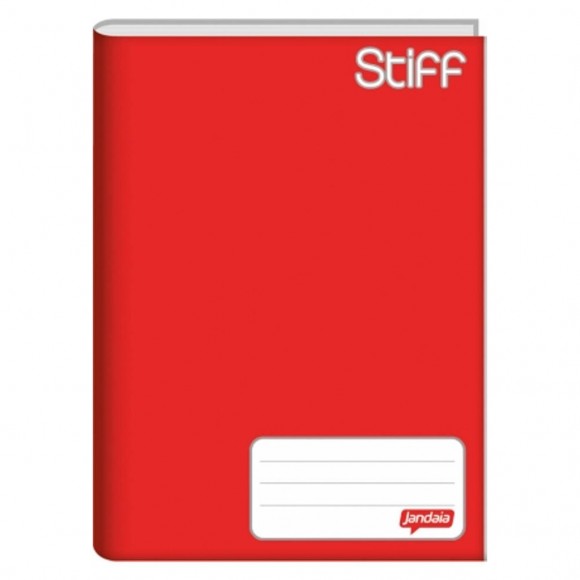 CADERNO BROCHURAO CD JANDAIA STIFF VERMELHO 96 FLS